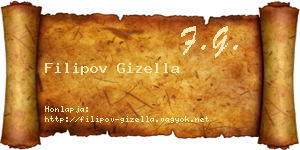 Filipov Gizella névjegykártya